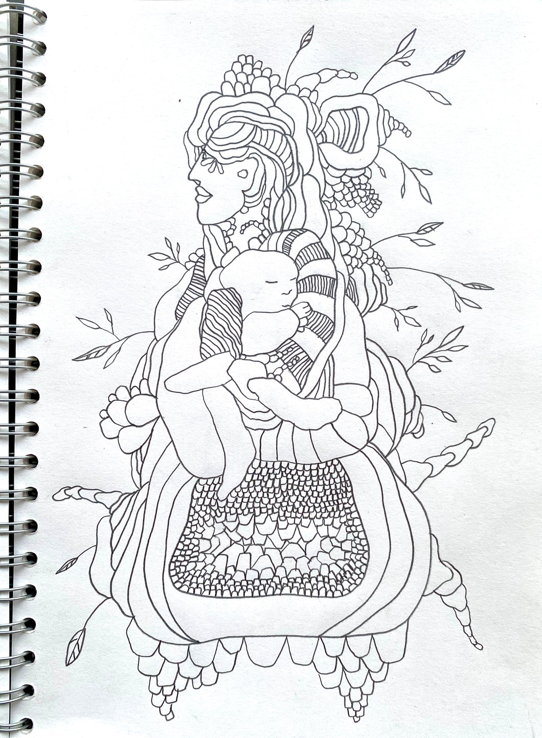 Woman with child