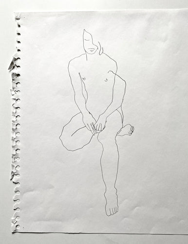 Waiting. Drawing