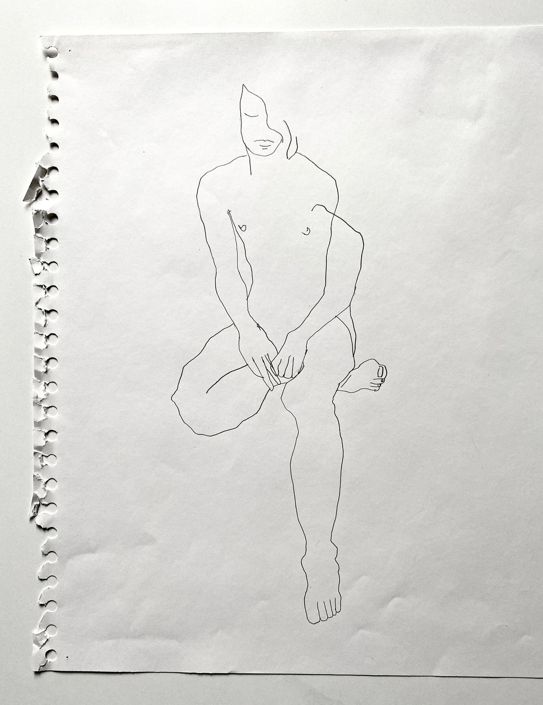 Waiting. Drawing