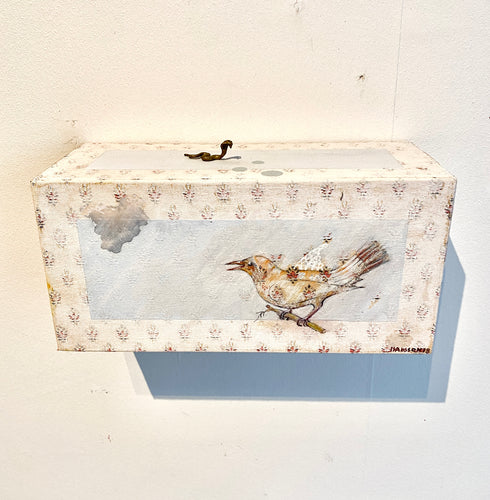 Snake and Bird on a Branch. WallBox