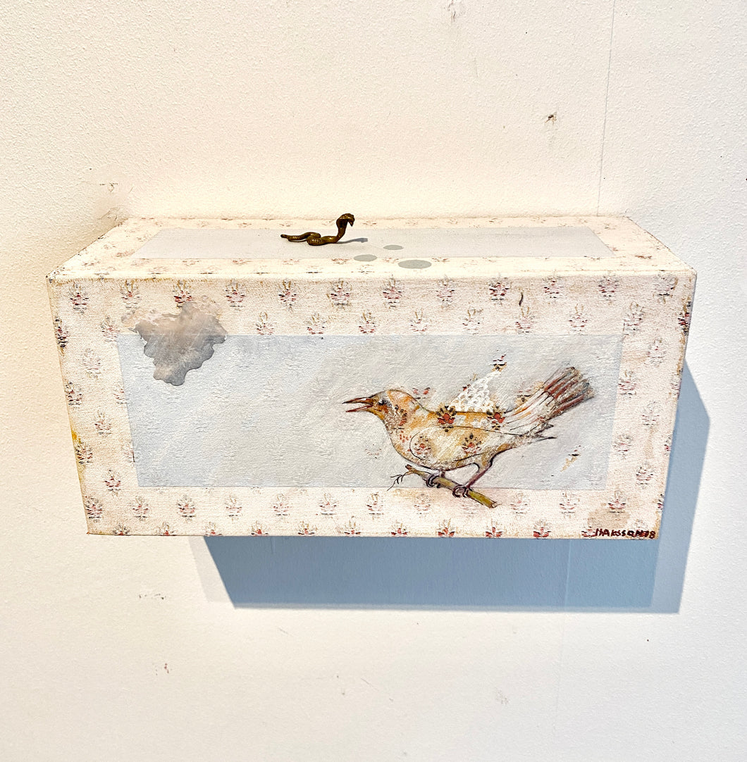 Snake and Bird on a Branch. WallBox