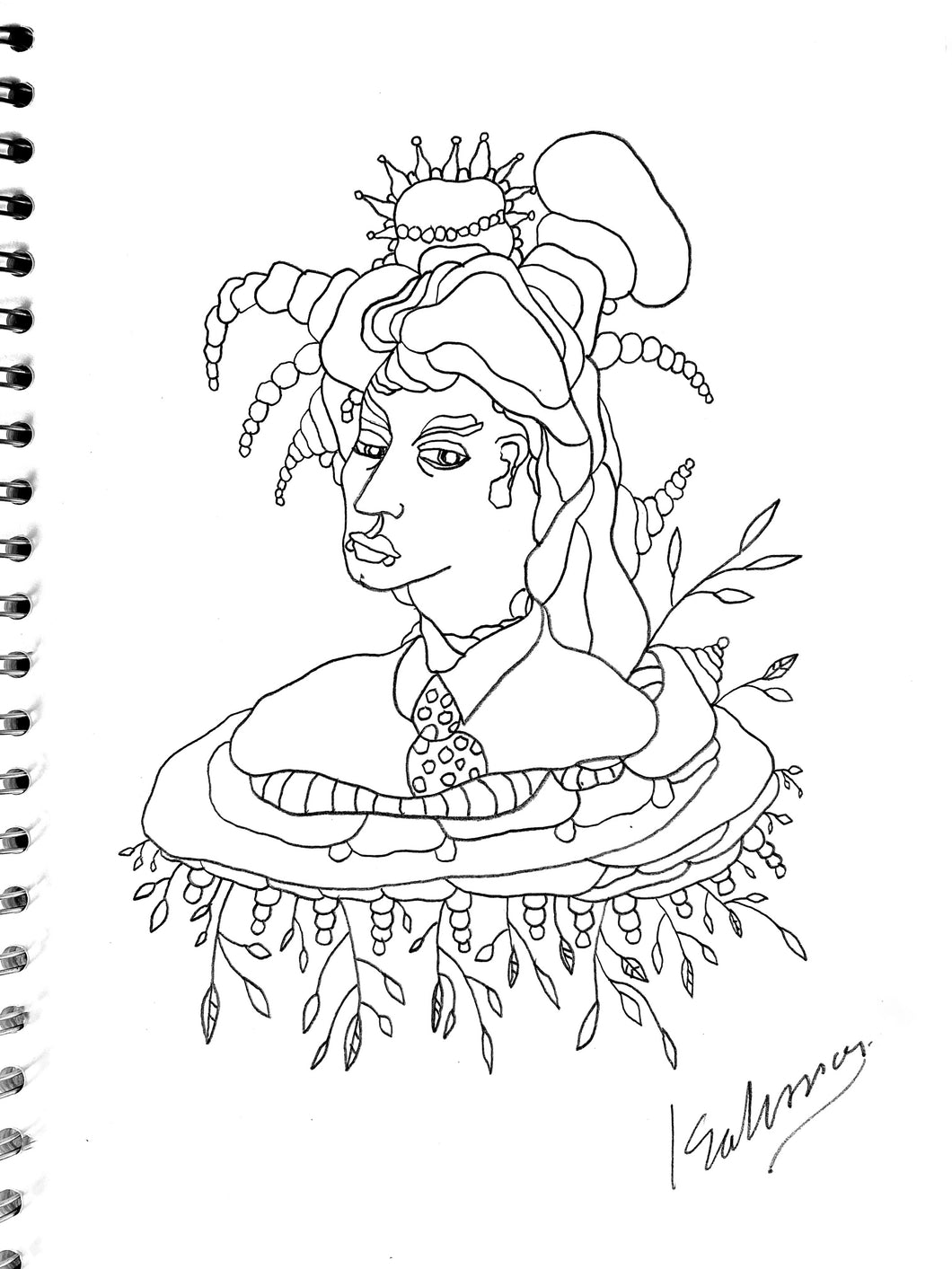 The King of the bar. Drawing