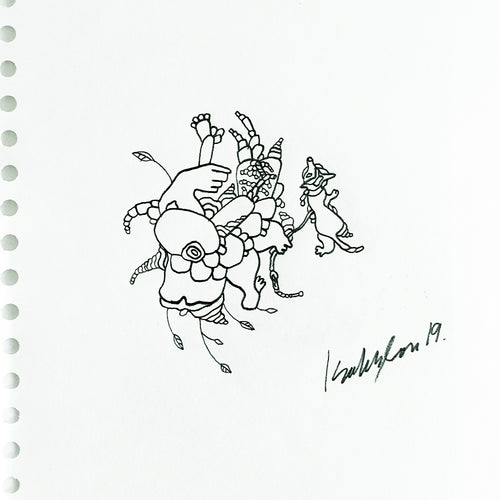 Walking the Dog. Drawing